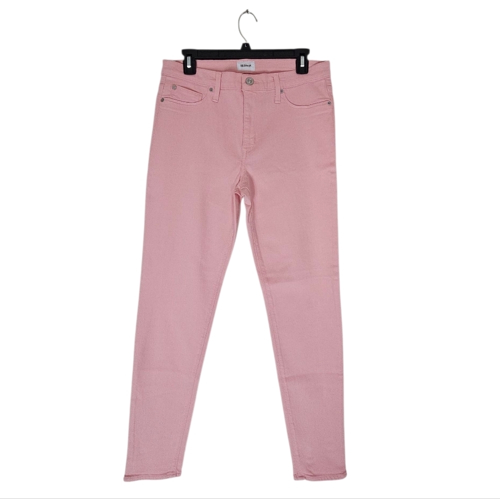 Hudson Jeans Mid Rise Ankle Natalie‎ Supet Skinny Pink Jeans 30 NWT